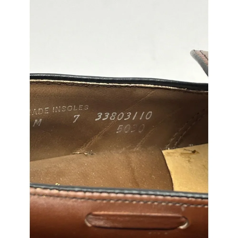 Haig and‎ Dunn Ltd Vintage Brown Leather Almond Toe Men's Dress Shoe Size 11M